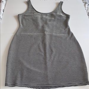 Black and white mini dress